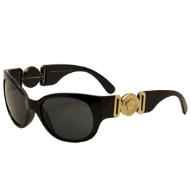 Versace VE4265 Sunglasses GB1 87 Black (Gray) 57mm